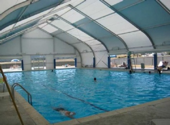 Prefab steel fabric structure