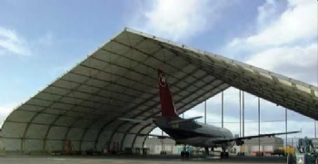 Prefab steel fabric structure