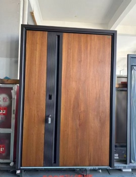 Custom Luxury Villa Main Entrance Door Security Aluminium Mental Modern Front Entry Stainless Steel External Doors For Houses
