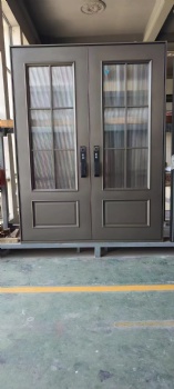 Custom Luxury Villa Main Entrance Door Security Aluminium Mental Modern Front Entry Stainless Steel External Doors For Houses
